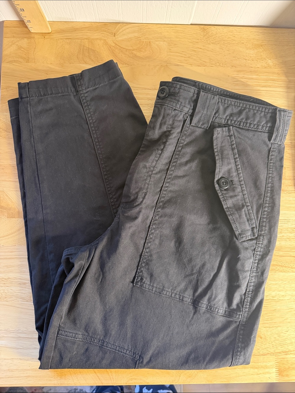 Banana Republic Charcoal THE BARREL PANT